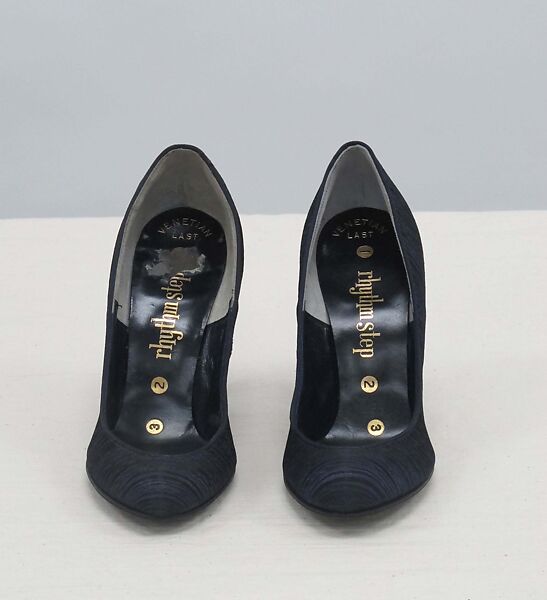 Shoes, synthetic fiber, plastic, metal, American