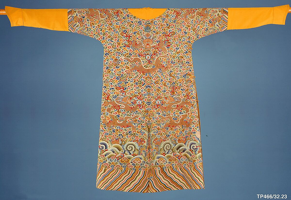Imperial robe, Silk, metallic thread, China