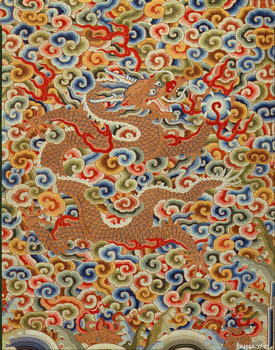 Imperial robe, Silk, metallic thread, China