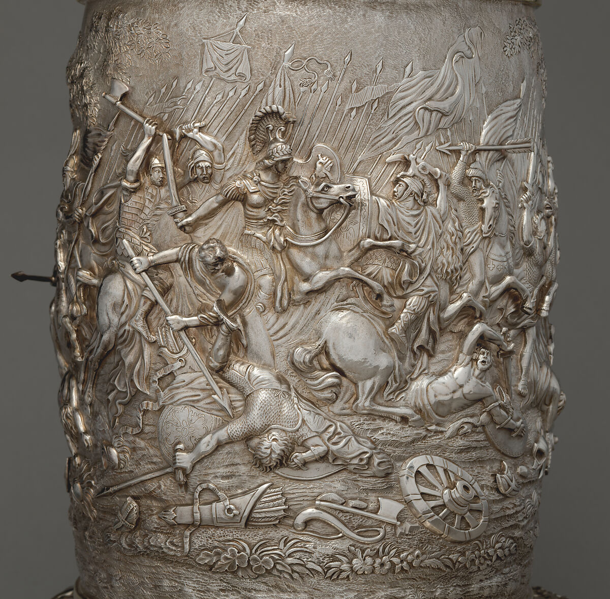 Tankard (one of a pair), Edward Farrell (British, 1779–1850), Silver, gilded silver, British, London