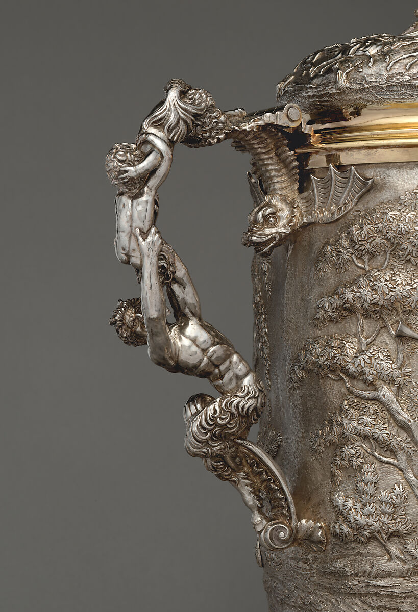 Tankard (one of a pair), Edward Farrell (British, 1779–1850), Silver, gilded silver, British, London