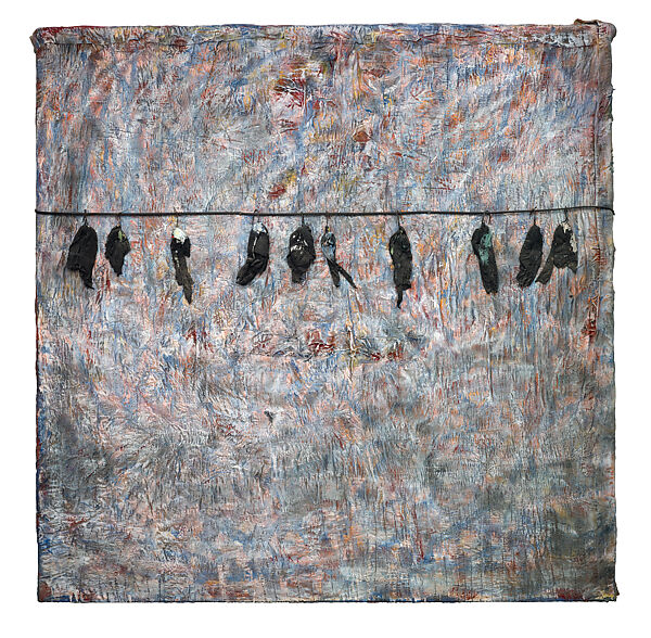 The End of November: The Birds That Didn't Learn How to Fly, Thornton Dial (American, Emelle, Alabama 1928–2016 McCalla, Alabama), Quilt, wire, fabric, and enamel on canvas on wood 