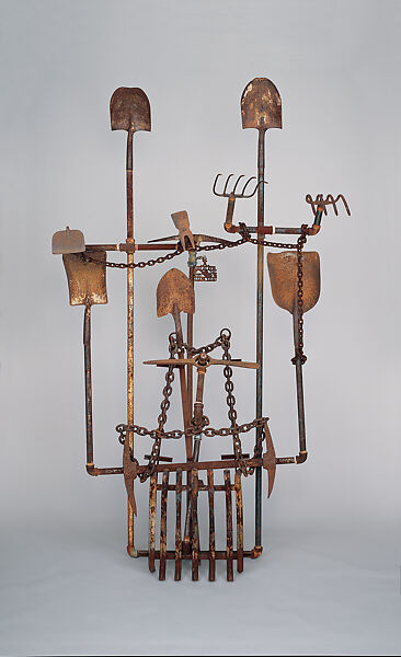 Four Hundred Years of Free Labor, Joe Minter (American, born Birmingham, Alabama, 1943), Welded found metal 