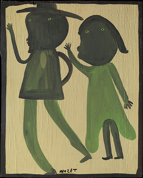 Bill Traylor People, Mose Tolliver (American, Montgomery, Alabama 1924–2006 Montgomery, Alabama), Housepaint on plywood 