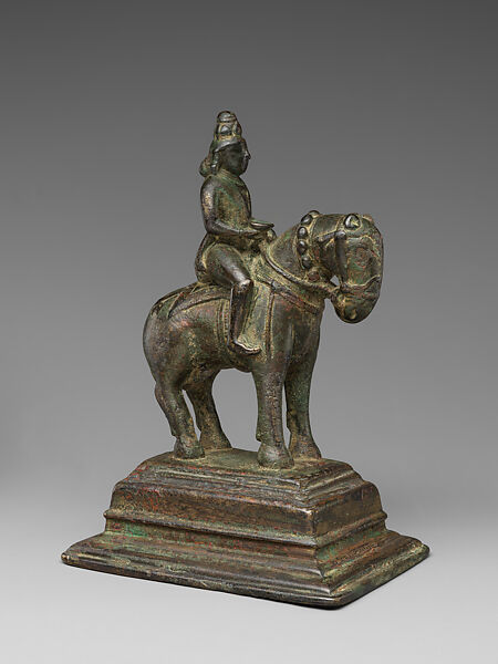 The God Revanta Returning from a Hunt, Bronze, India (Karnataka or Andhra Pradesh) 