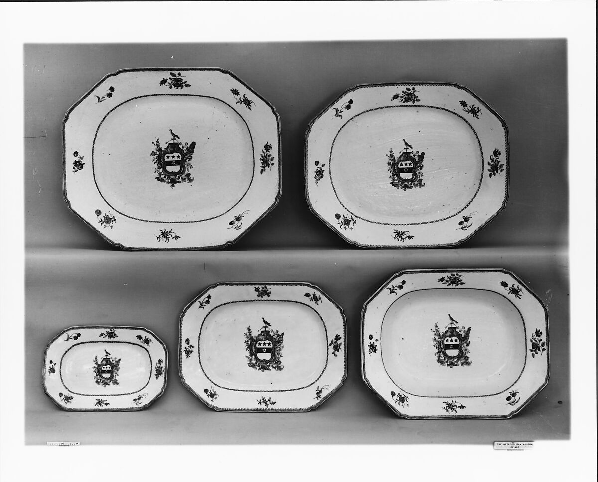 Platter, Porcelain, Chinese, for American market