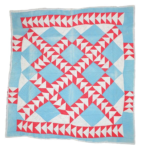 Wild Goose Chase with Flying Geese border quilt, Annie Bendolph (American, Boykin, Alabama 1900–1981 Boykin, Alabama), Top and back: cotton 
