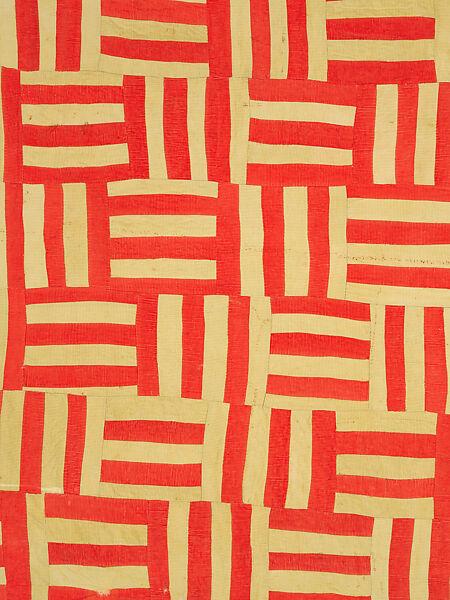Basket-Weave quilt, Nettie Jane Kennedy (American, Boykin, Alabama 1916–2002  Boykin, Alabama), Top: cotton; back: cotton-polyester blend