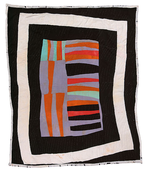 Medallion quilt, Loretta Pettway (American, born Boykin, Alabama 1942), Top: cotton and rayon-acetate blend; back: cotton 