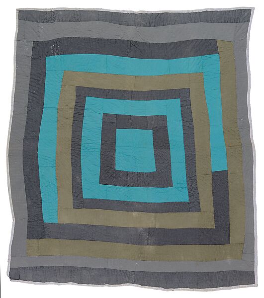Housetop quilt, Loretta Pettway (American, born Boykin, Alabama 1942), Top: cotton and polyester; back: cotton and rayon 