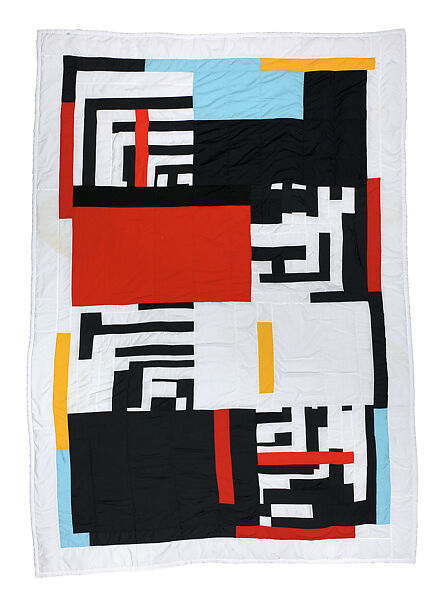 Housetop quilt, Louisiana P. Bendolph (American, born Boykin, Alabama, 1960), Top and back: cotton-polyester blend 