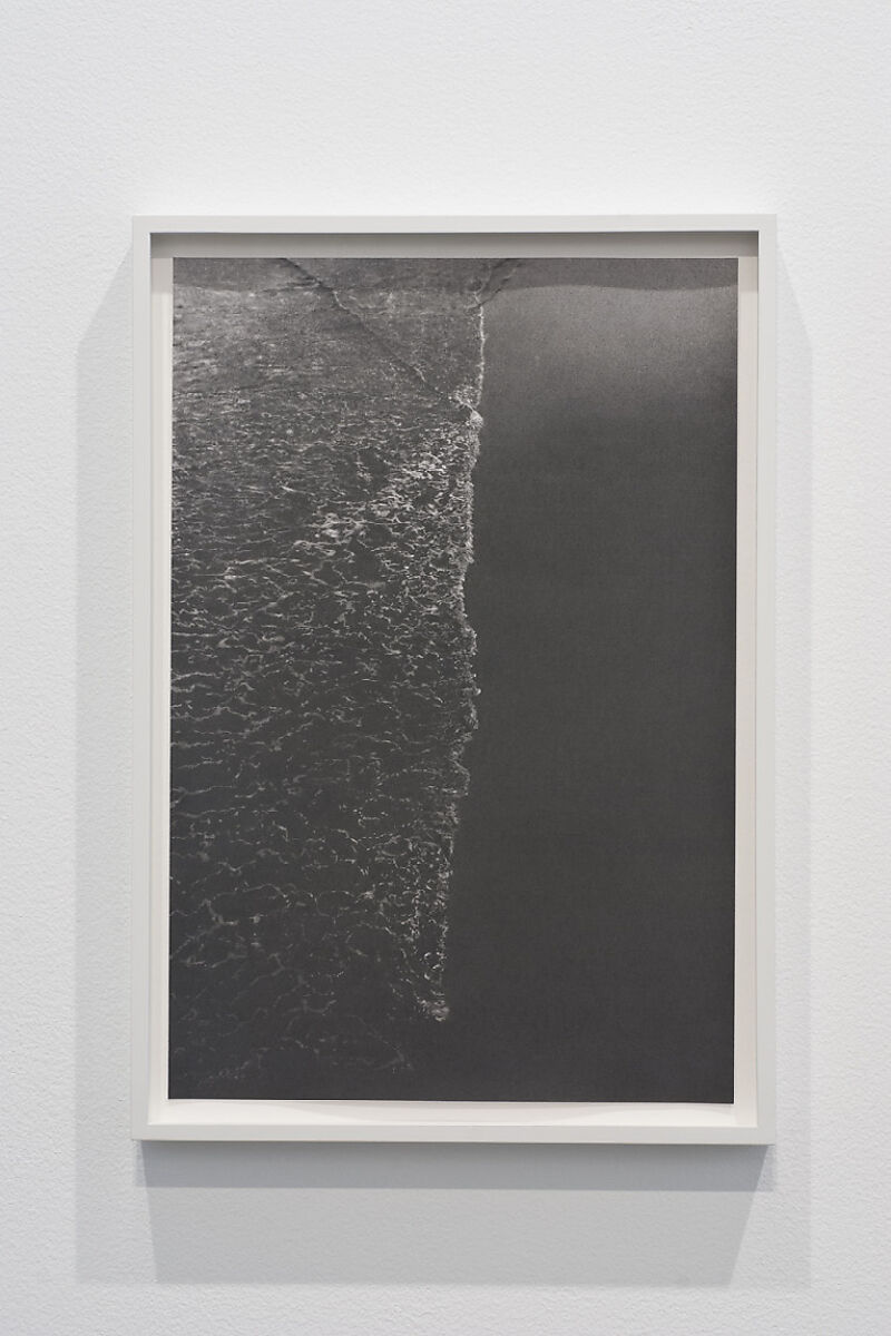 Three Verticals at Consecutive but Random Time Intervals, Saltburn-by-the-Sea, Jan 22, 2013, 11:55am-11:57am, Richard Forster (British, Saltburn-by-the-Sea, United Kingdom 1970), Graphite and white acrylic on paper