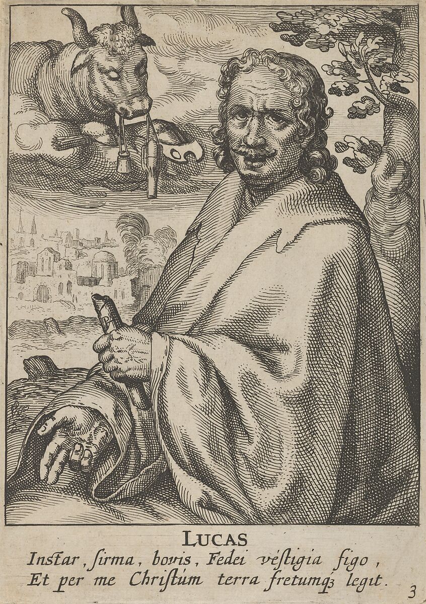 The Four Evangelists, Pieter Feddes van Harlingen (Dutch, 1586–1622), Etching