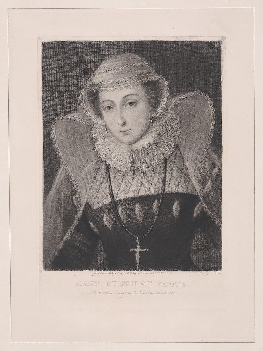 Mary, Queen of Scots, John Whessell (British, ca. 1760–after 1820), Stipple engraving 