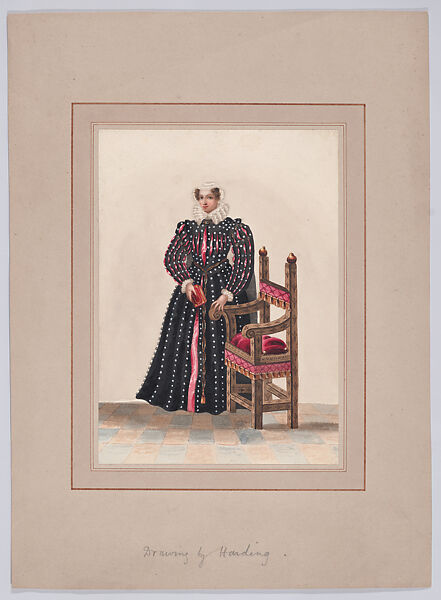 Mary, Queen of Scots, After a drawing George Perfect Harding (British, Kent 1780–1853 London), Watercolor 