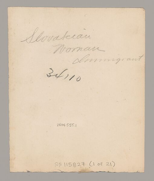 [Slovakian Mother and her Children, Ellis Island, New York], Augustus Frederick Sherman (American, Lynn, Pennsylvania 1865–1925 New York), Gelatin silver print