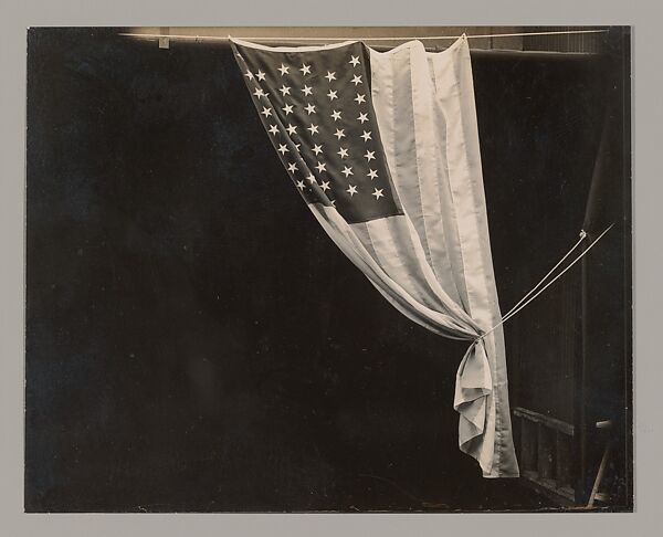 [American Flag, Ellis Island, New York], Augustus Frederick Sherman (American, Lynn, Pennsylvania 1865–1925 New York), Gelatin silver print 