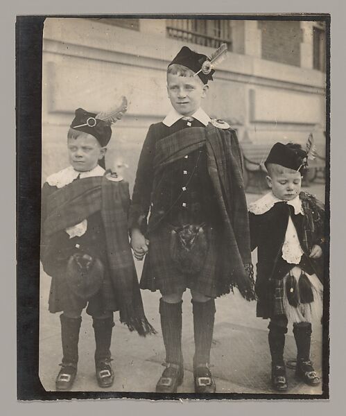 [Scottish Boys in Kilts, Ellis Island, New York], Augustus Frederick Sherman (American, Lynn, Pennsylvania 1865–1925 New York), Gelatin silver print 