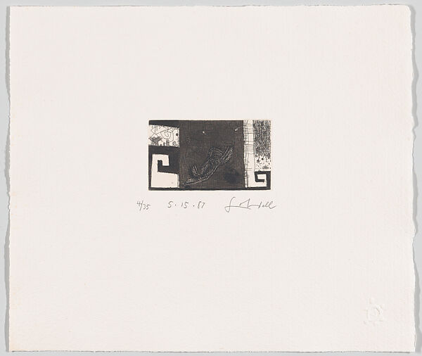 Seven Etchings, Frank Lobdell (American, Kansas City, Missouri 1921–2013 Palo Alto, California), Hardground etching