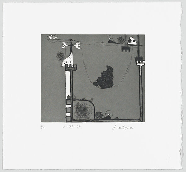 Yale Portfolio, Frank Lobdell (American, Kansas City, Missouri 1921–2013 Palo Alto, California), Etchings