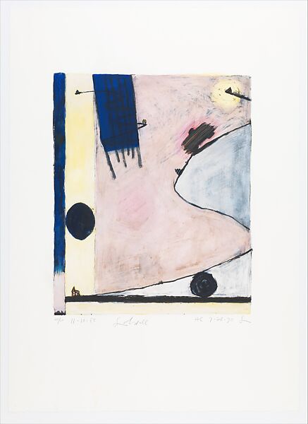 Untitled, Tyler 11.10.85 (HC 7.28.90), Frank Lobdell (American, Kansas City, Missouri 1921–2013 Palo Alto, California), Lithograph 