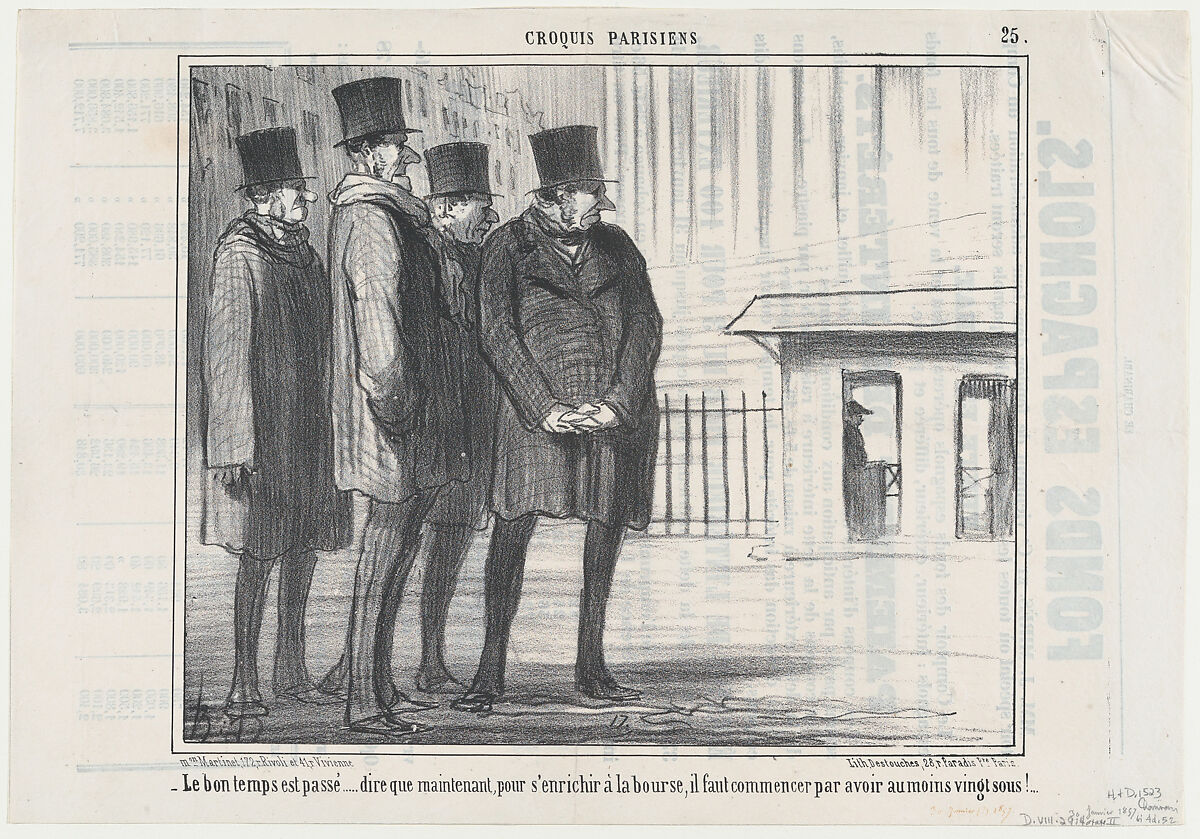 De l'utilité d'une famille pour une cantatrice, from Croquis Dramatiques, published in Le Charivari, January 28, 1857, Honoré Daumier (French, Marseilles 1808–1879 Valmondois), Lithograph; second state of two (Delteil) 