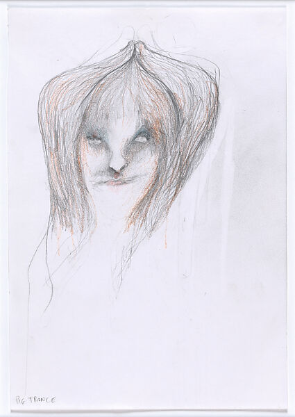 Kate, Enrico David (Italian, born Ancona, 1966), Graphite and colored pencil on paper 