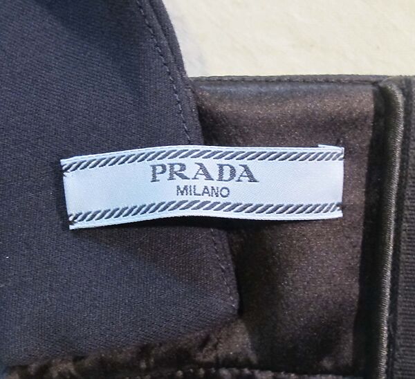 Ensemble, Prada (Italian, founded 1913), wool, silk, synthetic, leather, metal, feathers, Italian