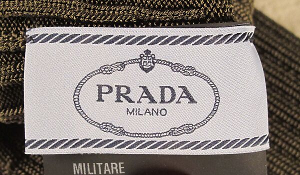 Ensemble, Prada (Italian, founded 1913), wool, synthetic, leather, metal, feathers, Italian