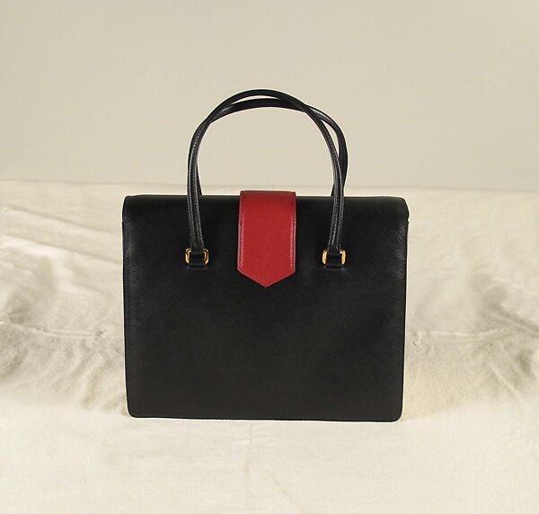 Ensemble, Prada (Italian, founded 1913), wool, synthetic, leather, metal, feathers, Italian