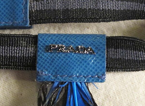 Ensemble, Prada (Italian, founded 1913), wool, synthetic, leather, metal, feathers, Italian