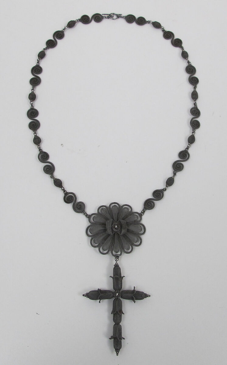 Necklace, iron, German 