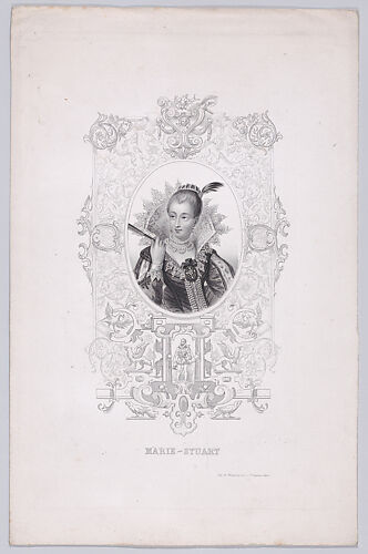 Mary, Queen of Scots set in an ornamental frame
