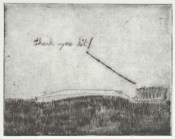 she bought me a toothbrush and then she took me home, Liz Zanis (American, born Morristown, New Jersey, 1980), Drypoint
