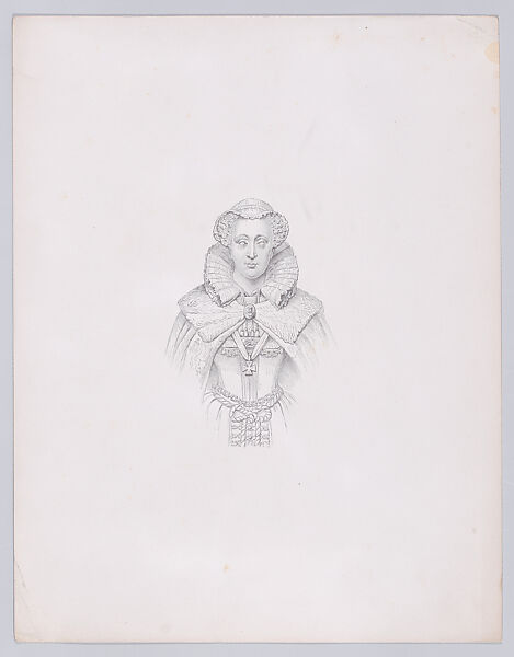 Effigy of Mary, Queen of Scots, Westminster Abbey, After an engraving by Robert Charles Bell (British, Edinburgh, Scotland 1806–1872 Edinburgh), Photomechanical reproduction 