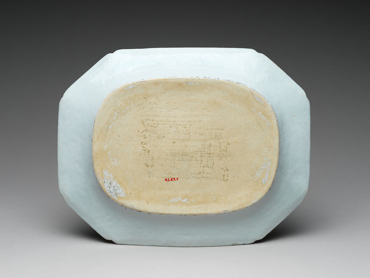 Platter, Porcelain, Chinese for export