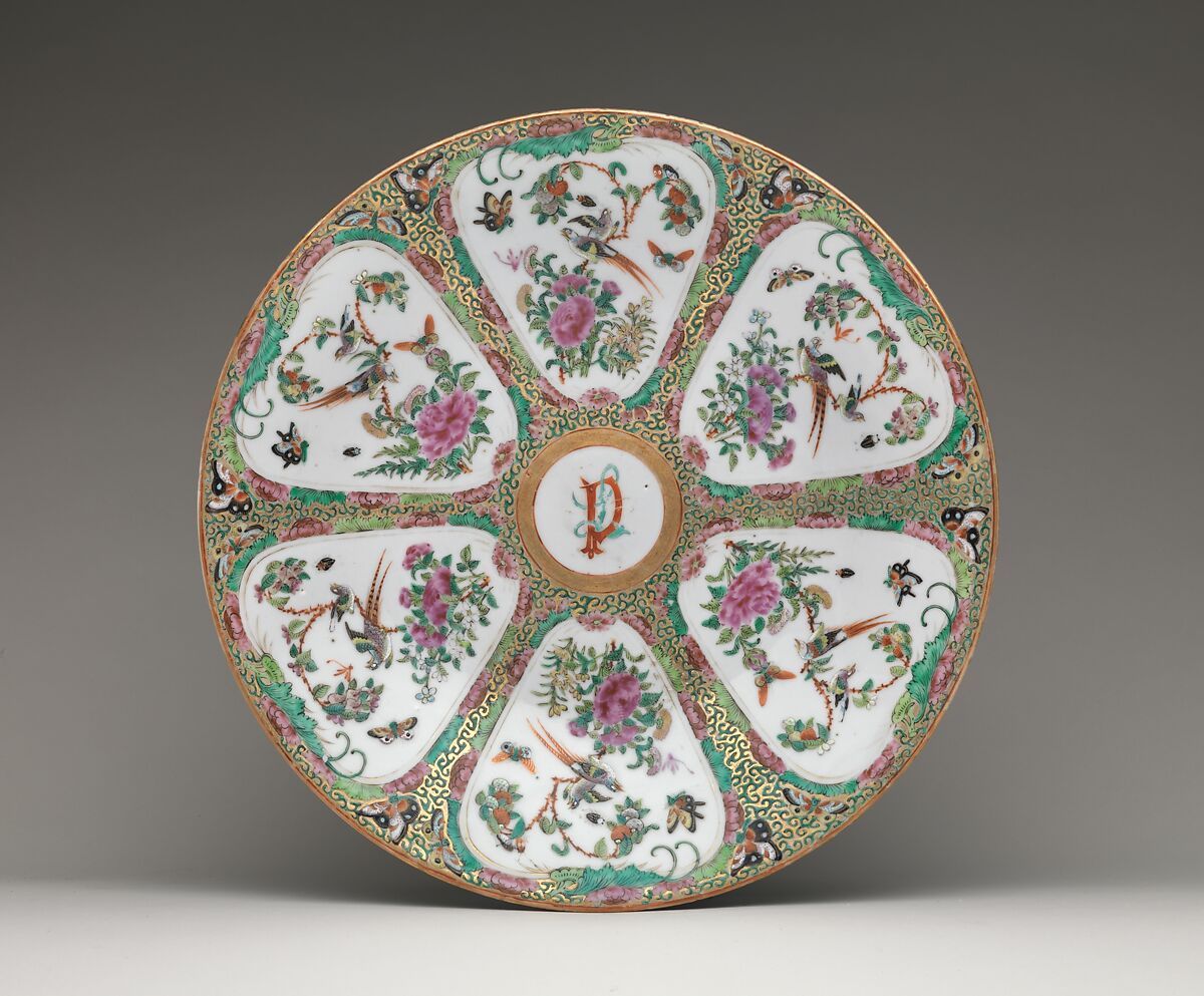 Platter, Porcelain, Chinese, for American market 