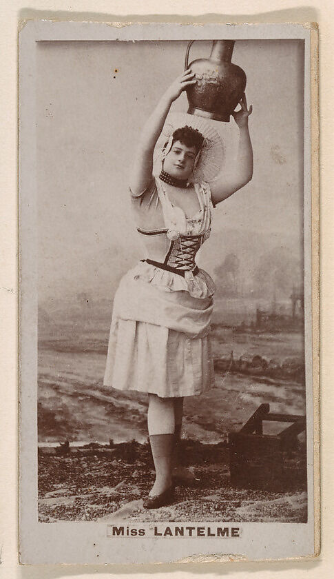 Miss Lantelme, from the Actresses series (N245) issued by Kinney Brothers to promote Sweet Caporal Cigarettes, Issued by Kinney Brothers Tobacco Company, Albumen photograph 