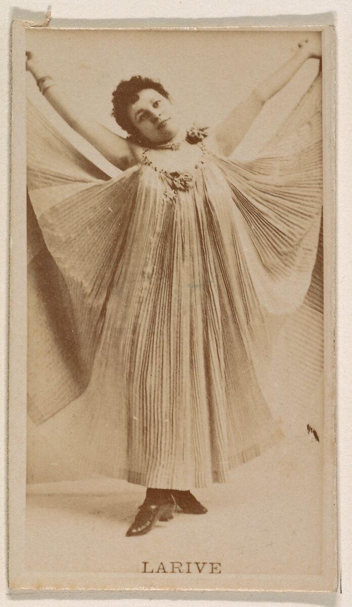 Larive, from the Actresses series (N245) issued by Kinney Brothers to promote Sweet Caporal Cigarettes, Issued by Kinney Brothers Tobacco Company, Albumen photograph 