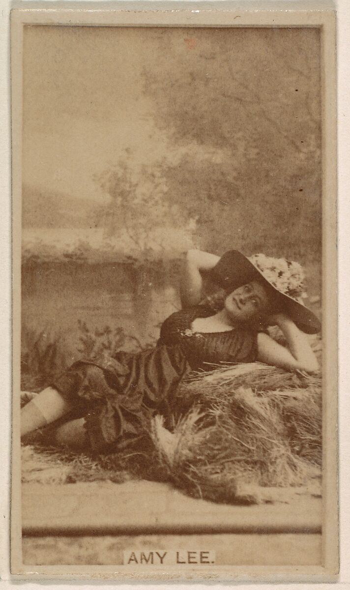 Amy Lee, from the Actresses series (N245) issued by Kinney Brothers to promote Sweet Caporal Cigarettes, Issued by Kinney Brothers Tobacco Company, Albumen photograph 