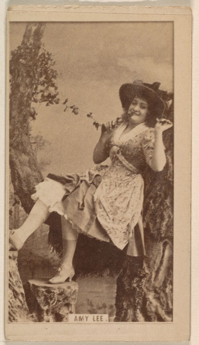 Amy Lee, from the Actresses series (N245) issued by Kinney Brothers to promote Sweet Caporal Cigarettes, Issued by Kinney Brothers Tobacco Company, Albumen photograph 