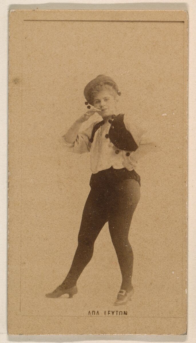 Ada Leyton, from the Actresses series (N245) issued by Kinney Brothers to promote Sweet Caporal Cigarettes, Issued by Kinney Brothers Tobacco Company, Albumen photograph 