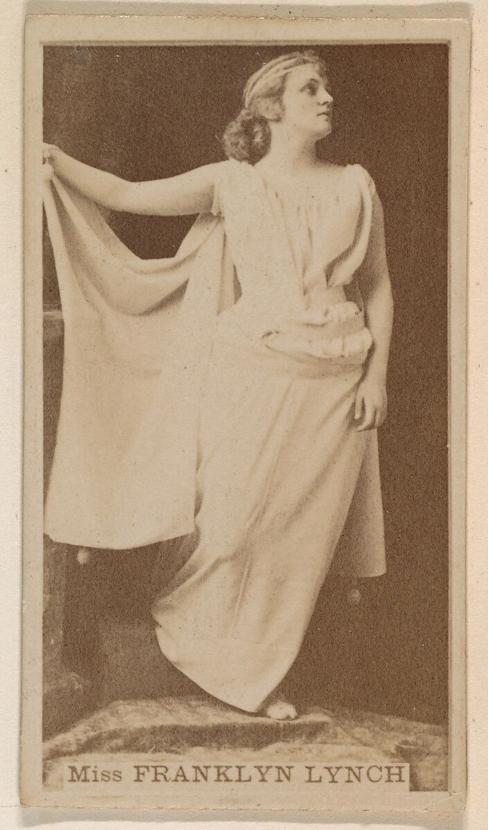 Miss Franklyn Lynch, from the Actresses series (N245) issued by Kinney Brothers to promote Sweet Caporal Cigarettes, Issued by Kinney Brothers Tobacco Company, Albumen photograph 