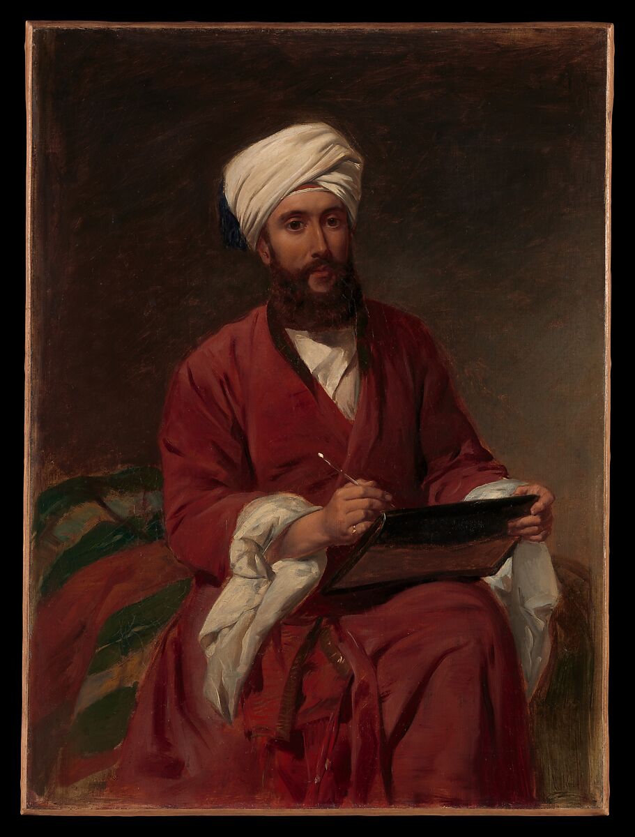 William Edward Dighton (1822–1853) in Middle Eastern Dress, Frederick Goodall (British, London 1822–1904 London), Oil on canvas 