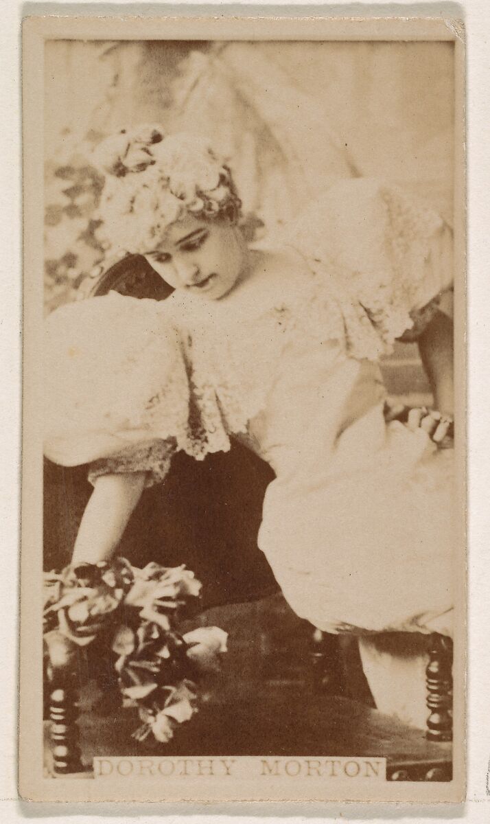 Dorothy Morton, from the Actresses series (N245) issued by Kinney Brothers to promote Sweet Caporal Cigarettes, Issued by Kinney Brothers Tobacco Company, Albumen photograph 