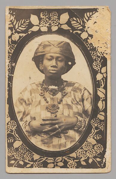 Woman, Unidentified, Postcard format gelatin silver print 