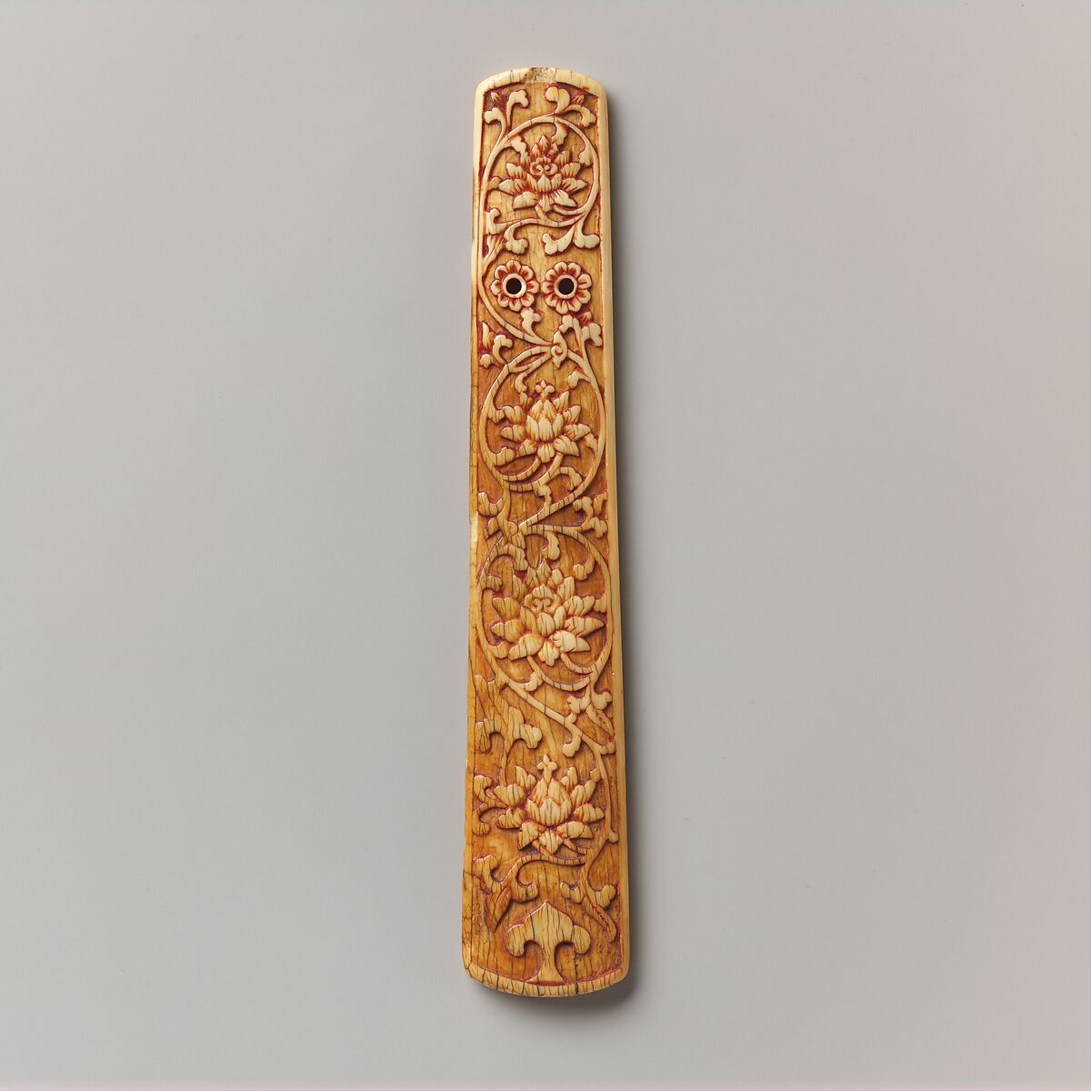 Section of a Clapper (Paiban), Ivory, China 