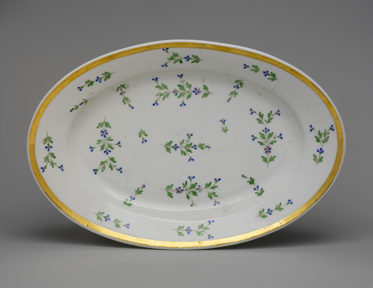 Platter, Porcelain, French 