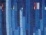 Bleu no. 1, Abdoulaye Konaté (born 1953, Diré, Mali), Cotton, dye, Malian