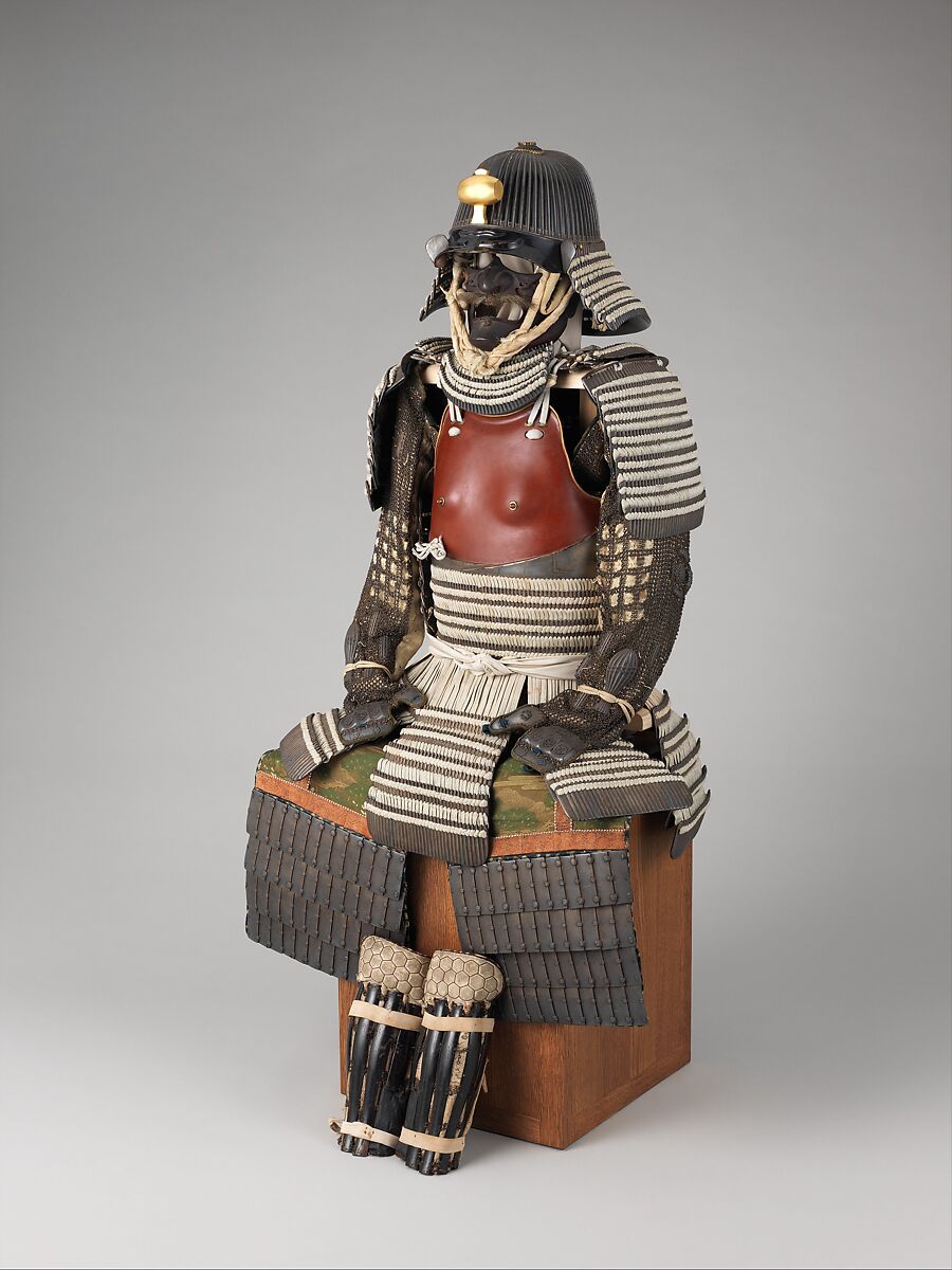 Armor (<i>Morohada-Nugi-Dō Gusoku</i>), Iron, silk, leather, lacquer, silver, gold, copper, wood, cotton, hemp, hair, bone, Japanese